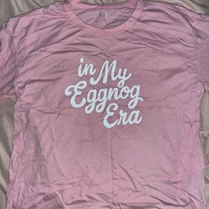 Old Navy Pink Christmas Pajama Shirt